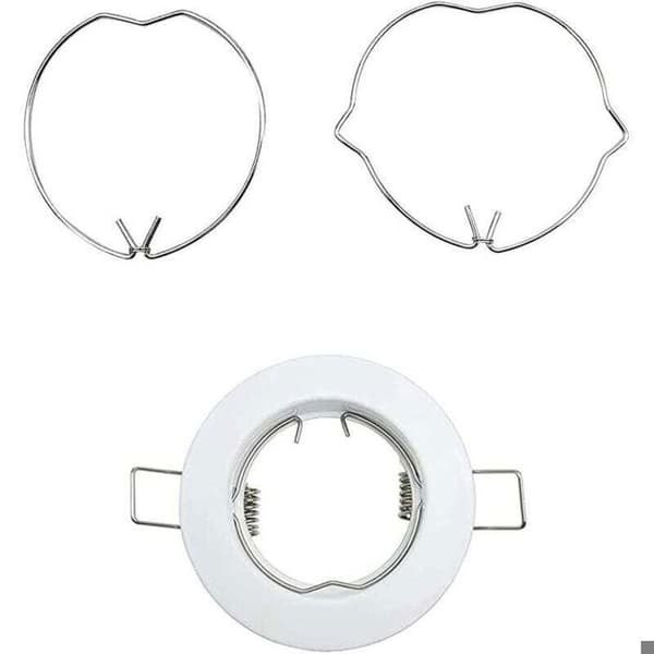 Fjederringe til pærer - 20 stykker - Kompatibel med MR16 og GU10 - 5 cm indvendig diameter
