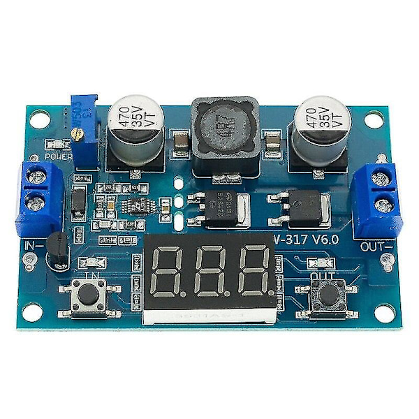 Dc Dc-dc 3~35v til 3,5~35v Ltc1871 Booster Step Up Step-up Modulomformer Regulert strømforsyning+voltmeter