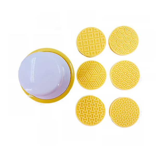 6st DIY Cookie Form Form Cookie 3d Cutter Tårta Verktyg Kök yellow