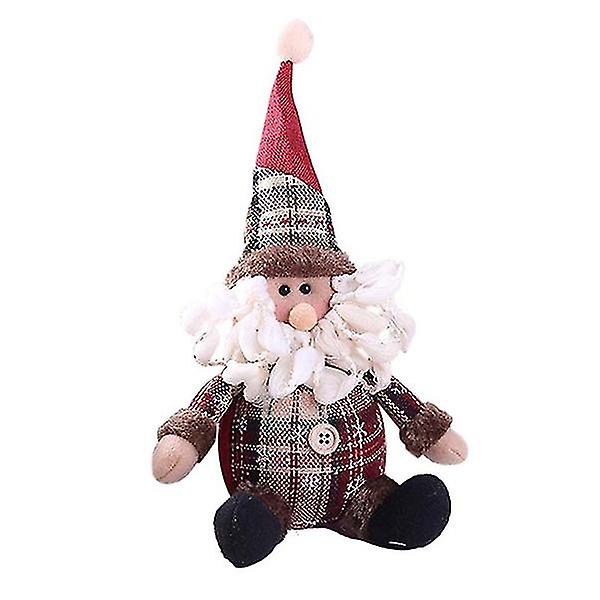 Christmas Cute Little Man Santa Snemand Deer Doll Julepynt gave Santa Santa