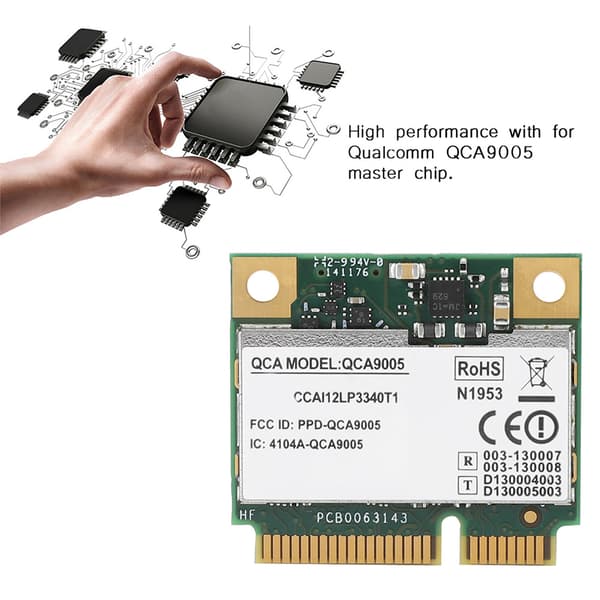 QCA9005 7Gbps trådlöst nätverkskort med Bluetooth 4.0 för Dell 6430u E5440 E7440