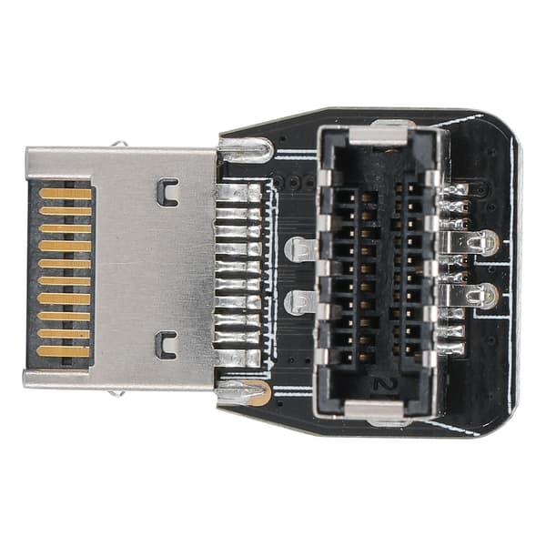 Etu USB3.1 10G 90 asteen ohjausadapteri Header PC-emolevyille