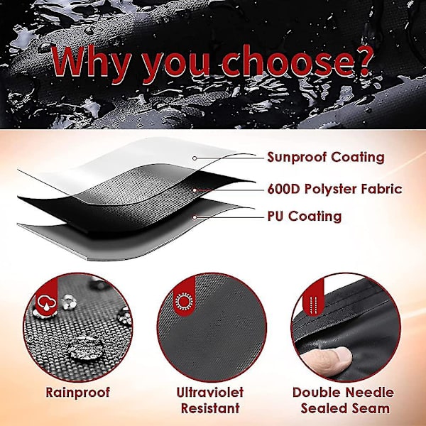 Cover. Bbq Gas Cover Bbq Cover 420d Cover Vattentät Oxford Tyg Uv