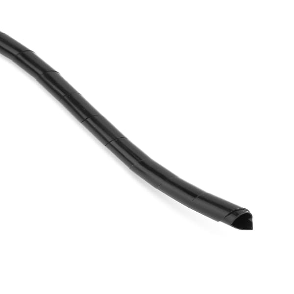 2-pakke Wire Protector Spiral PP Wire Kabelbeskyttelse Tilbehør Wire Sleeve Sort 12mm