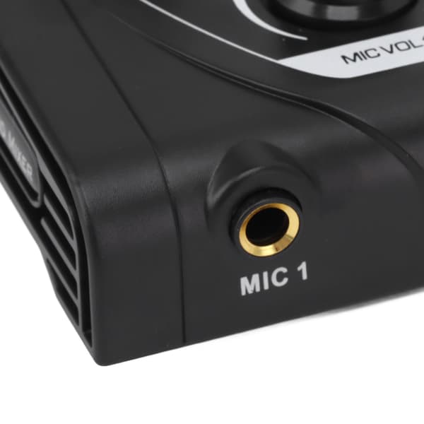 F8 Bluetooth Karaoke Mikrofon Udendørs Mixer Sort EU Stik 100240V