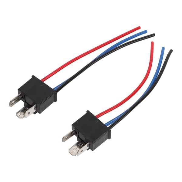 2 stk. H4 Han Socket Tilslutningsledning Kabel Forlygte Socket Forlygte Stik Ledningsnet