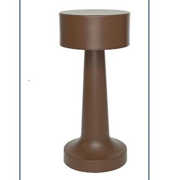 Touch Sensor Bar oppladbare bordlamper (gyldne) C Brown