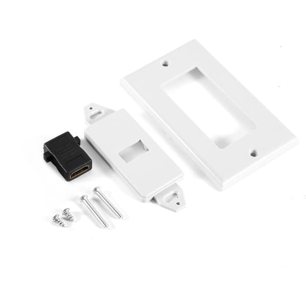 Kultapinnoitettu HDMI-seinälevy kotiteatterin DVD-soittimelle