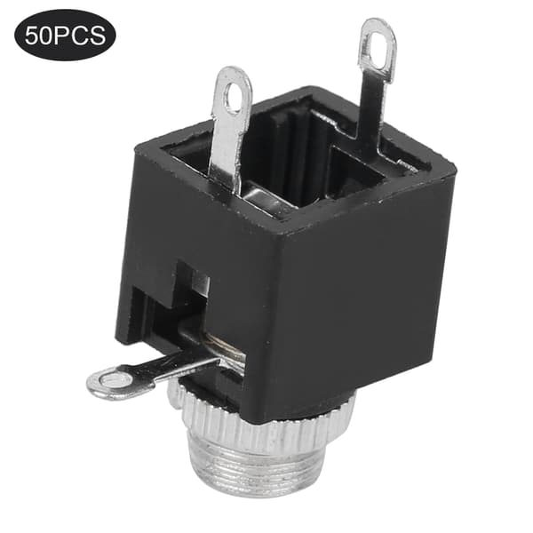 50 stk. 3,5 mm lydkontaktpluggadapterterminaler DIP-pin med mutter elektrisk tilbehør