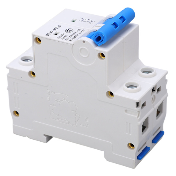 Opgraderet DC Miniature Strømafbryder 2P 500V 40A til Solcelle PV System Paneler Net