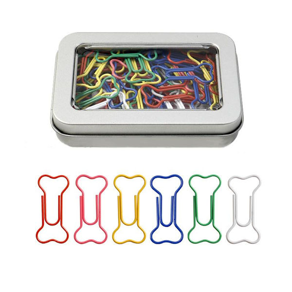 ny stil creative paper clip(Bone iron box (60PCS)),