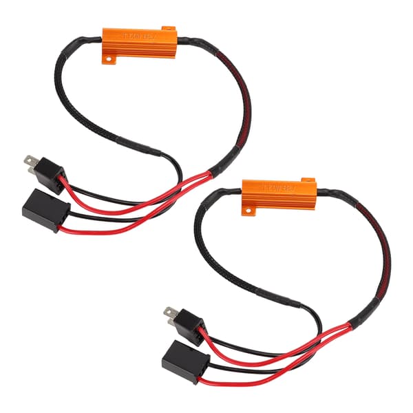 LED Decoder H7 Aluminium Hus Enkelt Modstandstråd LED Forlygte Fejl Decoder