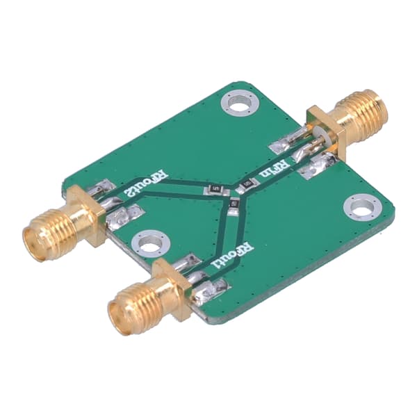 Resistans Power Splitter Modul Holdbar DC‑5G 6dB 1 til 2 RF Mikrobølge Distributor Divider til Radiofrekvens