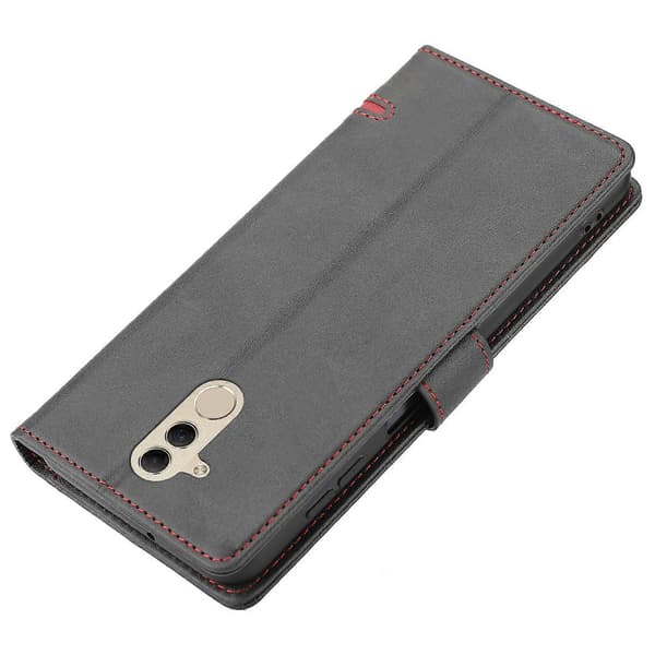 【BQ】Classic Leather Wallet Case for Huawei Mate 20 Lite Black