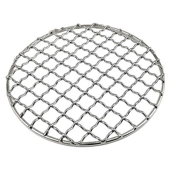 1kpl BBQ- mesh Kannettava mesh Simple Silver Round
