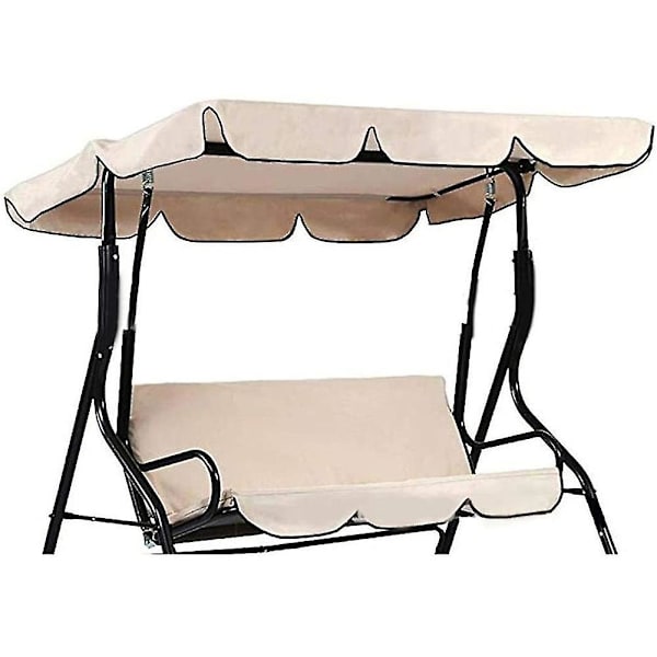 Outdoor Courtyard Swing Katos Katto Suoja Aurinkovarjo Suoja Vedenpitävä Markiisi Beige L