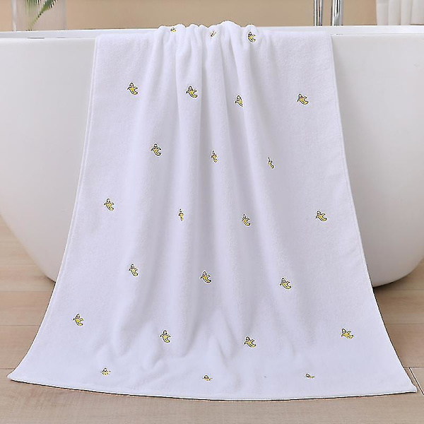 Badlakan Absorberande Snabbtorkande Badlakan Mjuk tvättlapp Badlakan Badrum Hem banana white 70x140cm