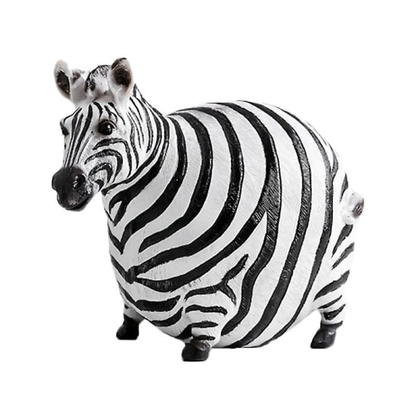 Creative Resin Crafts Enkel Animal Zebra Desktop Dekorasjon høyre sebra