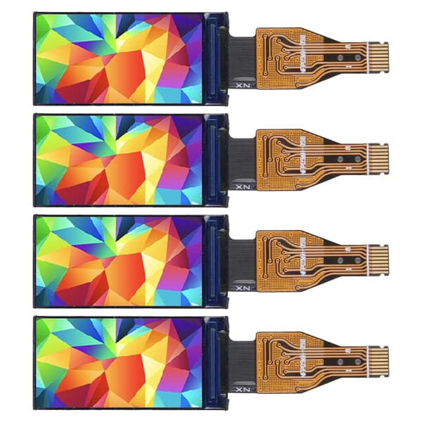 4 stk. IPS Display Modul 80x160 Opløsning SPI Interface ST7735S Drev 0.96in Inline Installation