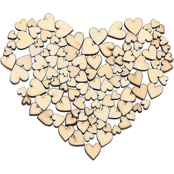 200 kpl minipuisia sekoitettuja sydämiä koristeita häiden itse tekemiseen