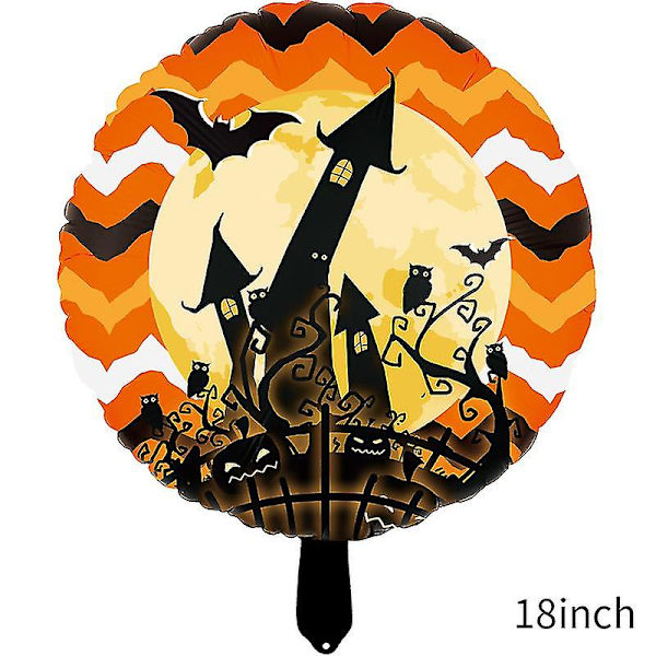 Uusi Halloween-ilmapallokoristelu Alumiinikalvo Ilmapallo Ghost Festival teemajuhlajärjestely Luuranko Alien Balloon10kpl N