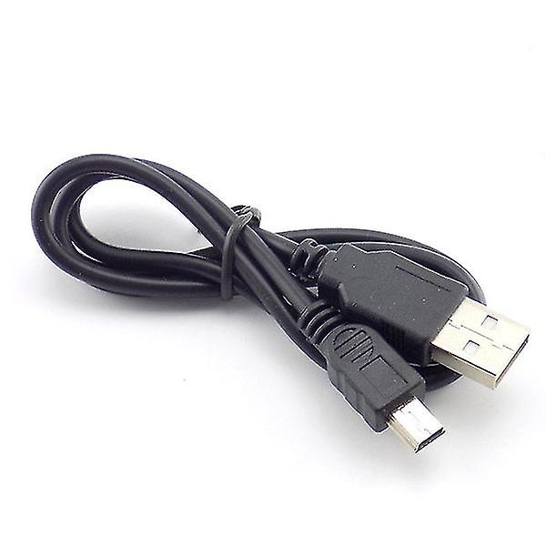 Mini USB 2.0 A hane till mini 5 stift hane B-kontakt Dataladdningskabel Sladdadapter Förlängningsladdning Dc 5v Linjeledningar