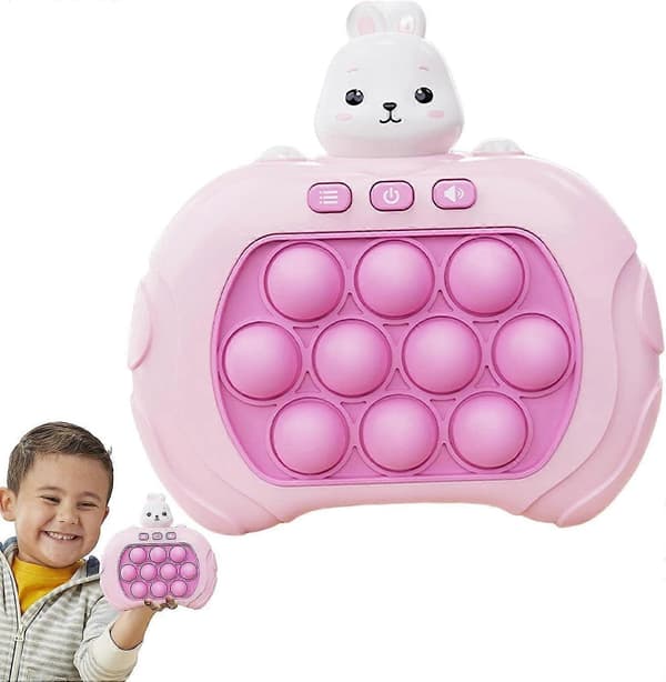 [BQ]Pop It Game - Pop It Pro Light Game Quick Push Fidget Game Rosa Kanin brown