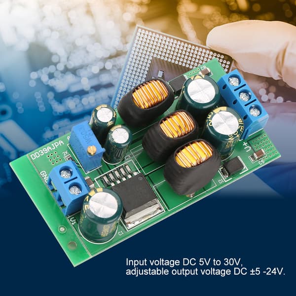 20W DC-DC 5-30V til ±5 -24V Step up Step down Boost Buck Converter Module (med terminal)