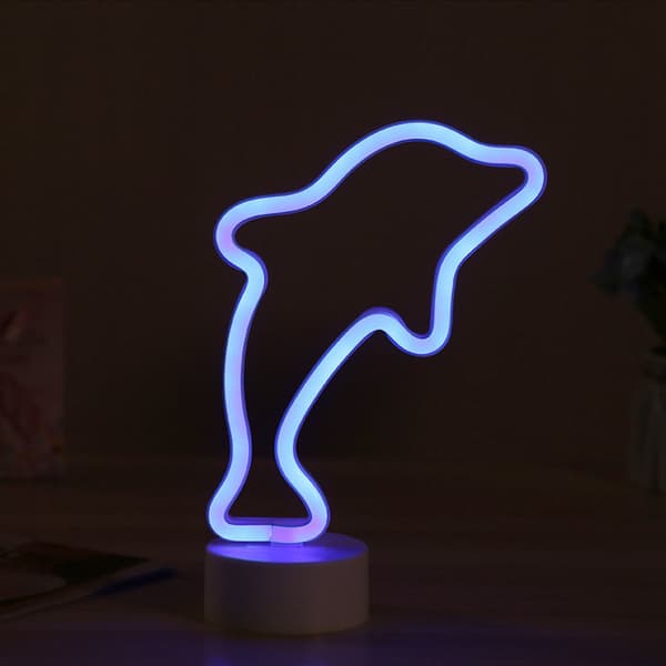 Vanntett liten LED neon nattlampe for romdekor