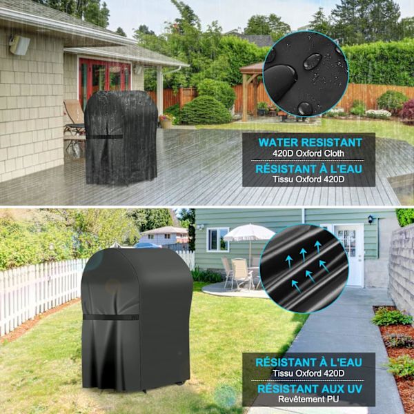 Grillbetræk, vandtæt, støvtæt og anti-UV 420d Oxford (77 x 67 x 110 cm)