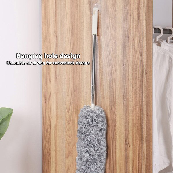 ny stil mikrofiber støvbørste uttrekkbar støvvipper Multifunksjonell støvoppsamler for rengjøring av høye tak, persienner, møbler, biler 4pcs