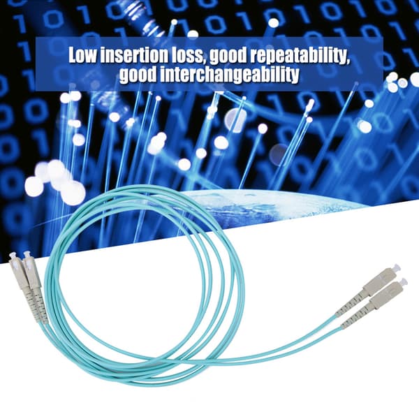 Multimode Duplex -valokuitukaapeli SC/UPC 50/125-MM-OM3 10 Gigabit 3 metriä