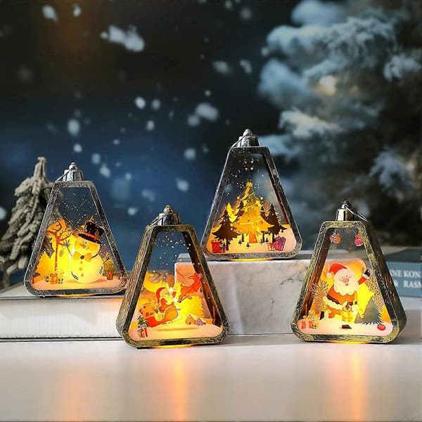 Batteridriven LED-nattlampa Slitstarkt material, elegant inredning för sovrummet White Christmas Tree
