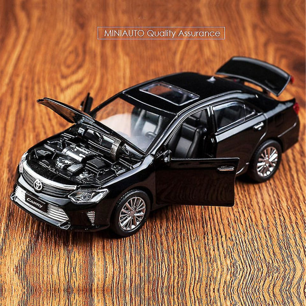 Hhcx-hot Alloy Diecast Model Car 1:32 Camry Children Metal Toys Pull Back Wheels Flashing Machinery For Kids Birthday Christmas Gifts Molde 10