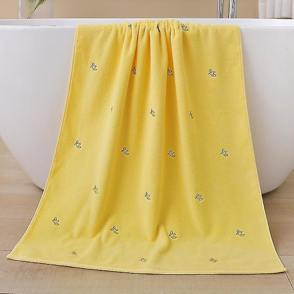 Badlakan Absorberande Snabbtorkande Badlakan Mjuk tvättlapp Badlakan Badrum Hem banana yellow 70x140cm