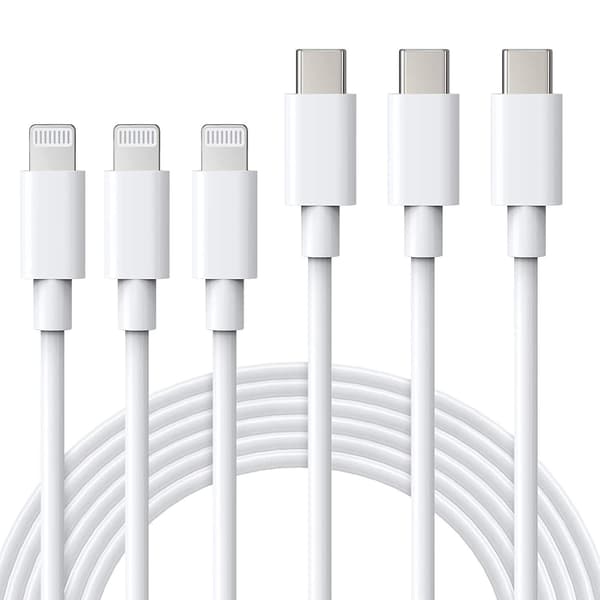 【BQ】USB C til Lightning-kabel 3-pakning 1M iPhone hurtigladekabel PD hurtiglading Lightning til USB C-kabel kompatibel med 14/14Pro Max/14Pro