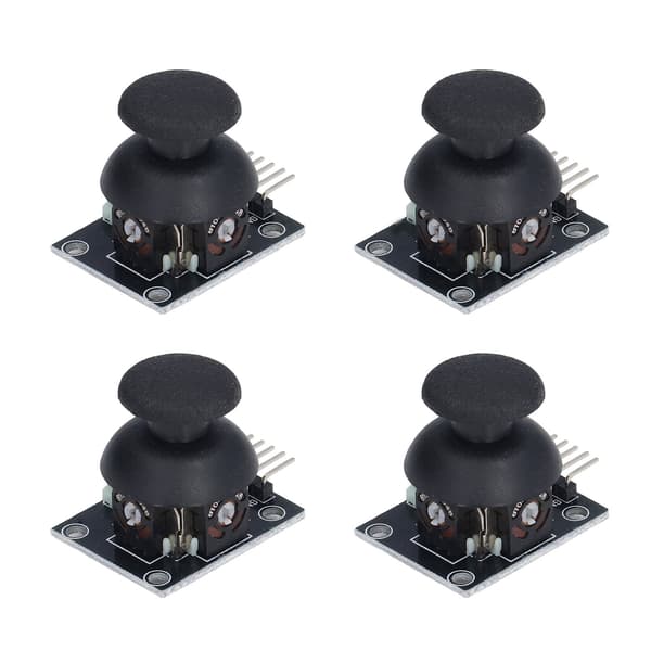 4 stk. joystickmodul 5-pinners spillkontroller kontrollsensor X Y doble akser sett for PS2
