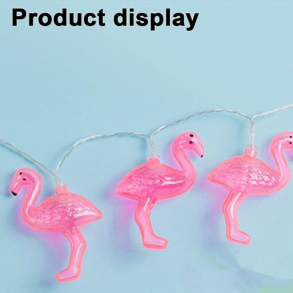 Pink Flamingo Outdoor String Lights -juhlavalot, puutarhavalot