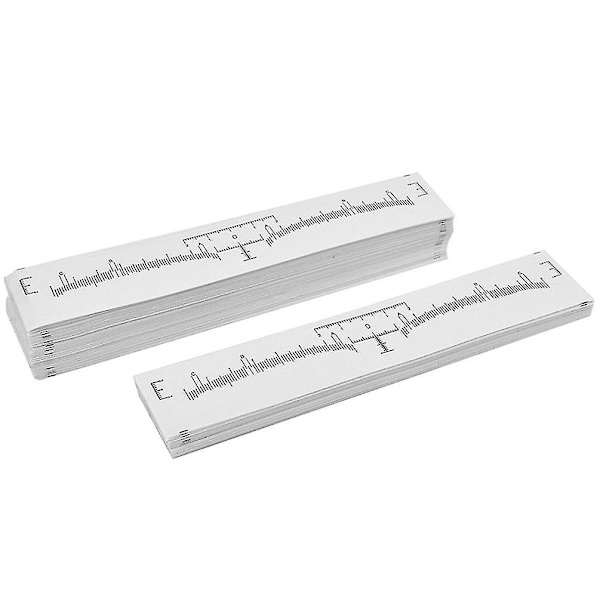 100pcs Eyebrow Ruler, Disposable Brow Ruler Adhesive Eyebrow Sticker Stencil Guide Measuring Tool
