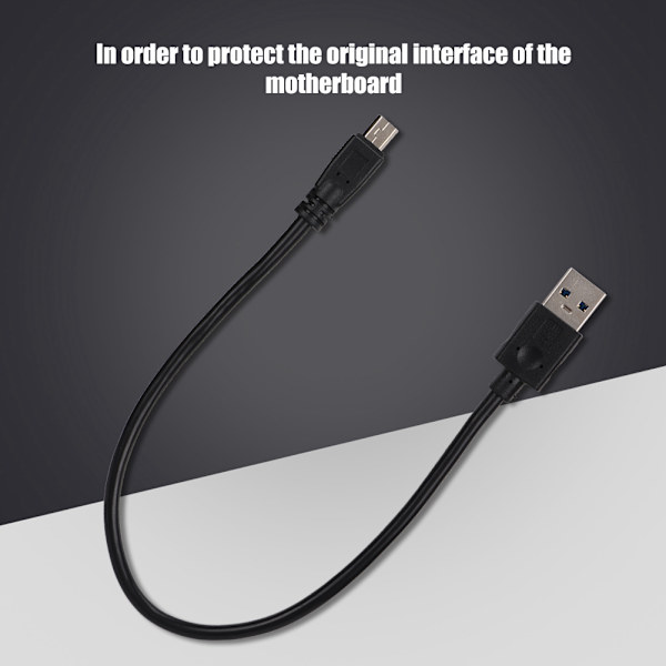 PCIe 1x Riser-kort USB-strömförlängningskabel 30 cm Svart