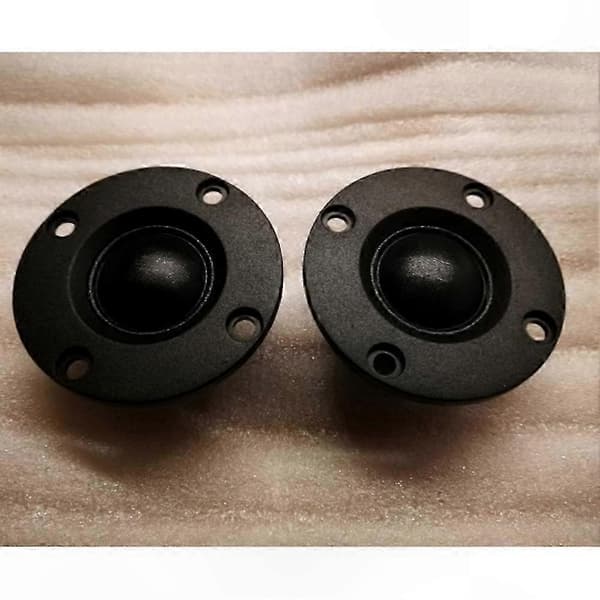 Par 1,5\" silkedome diskanthøjttalere, 6 Ohm 30W, Hi-Fi og diskanthøjttalere med køleplade for klar lydkvalitet Black