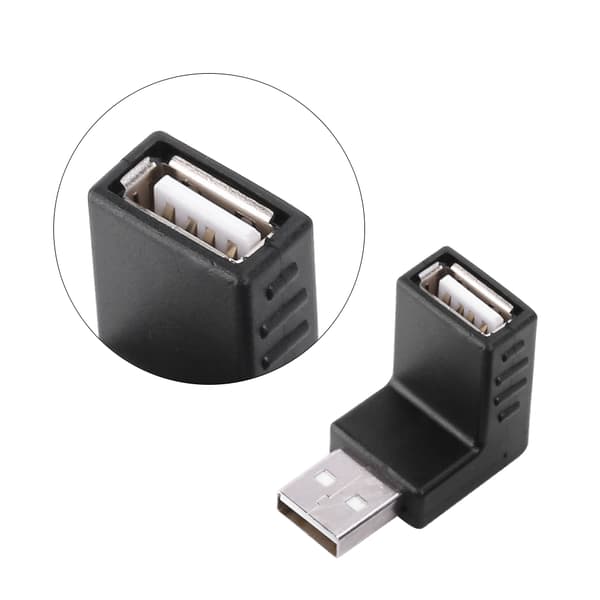 40-pack med vinklade Mini Micro Typ B hane USB2.0-adaptrar