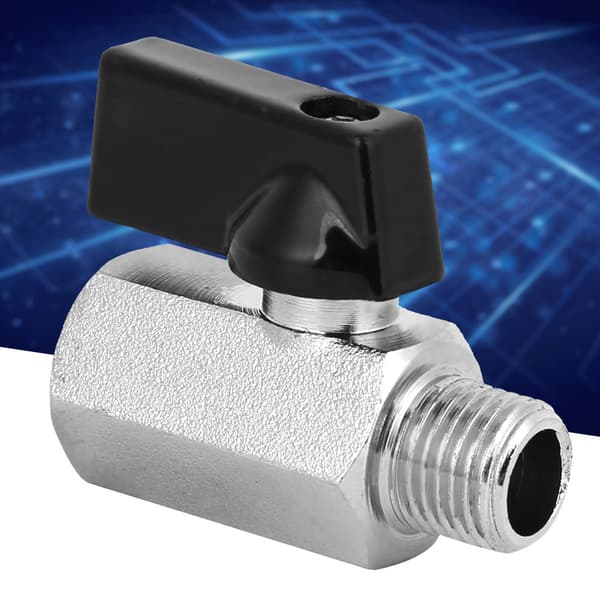 2 st Mini Abrasive Blasting Mässing Pneumatisk Kulventil Luftkompressortillbehör G1/4in