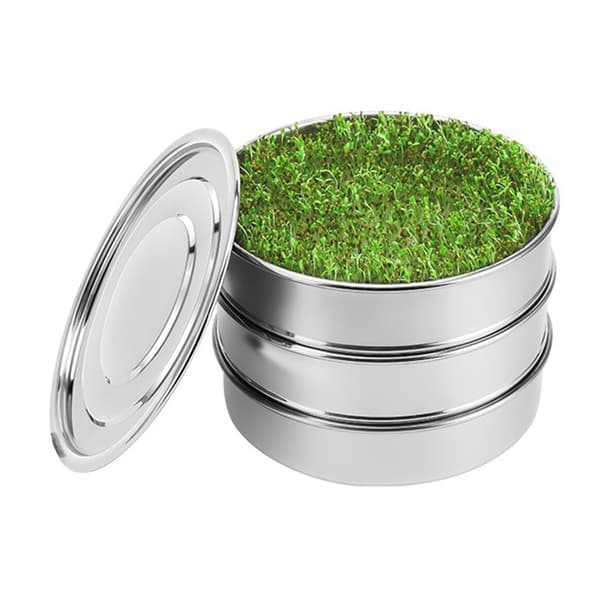 【BQ】Groddlådor 3-pack (16,5 cm diameter / 2 silbrickor + 1 vattenuppsamlingsbricka)