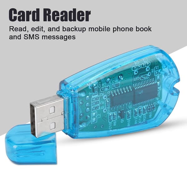 SIM-kortinlukija USB Backup Reader matkapuhelimille ja tietokoneille