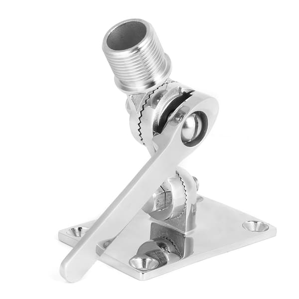 Marine VHF Rustfritt Stål Talkie Antenne Justerbar Base Brakettholder