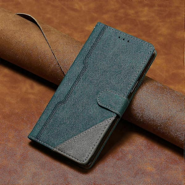 PU-læder flip-etui med kortholder til Nova 5T Green