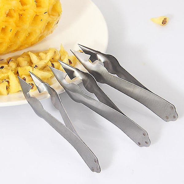 2/4/6/8/10 st Ananasskalare Corer Slicers Clips Rostfritt stål Cutter Fruktsallad Köksverktyg