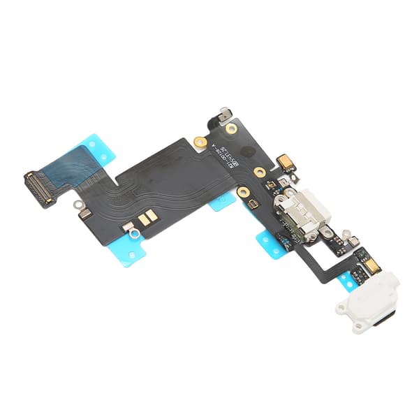 Laddningsportmodul USB-laddningsport Dockkontakt Mikrofon Hörlurs Flexkabelmodul för iPhone 6S Plus Vit