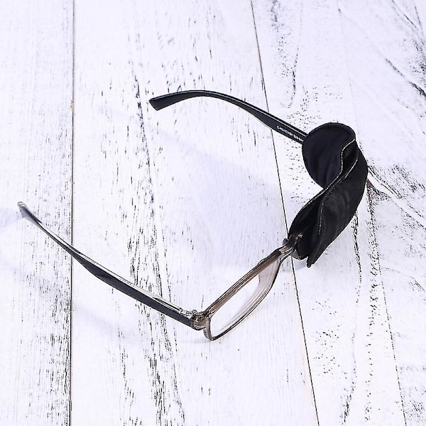 Vuxen Silk Eye Patch för glasögon för att behandla lata ögon amblyopi skelning (svart)
